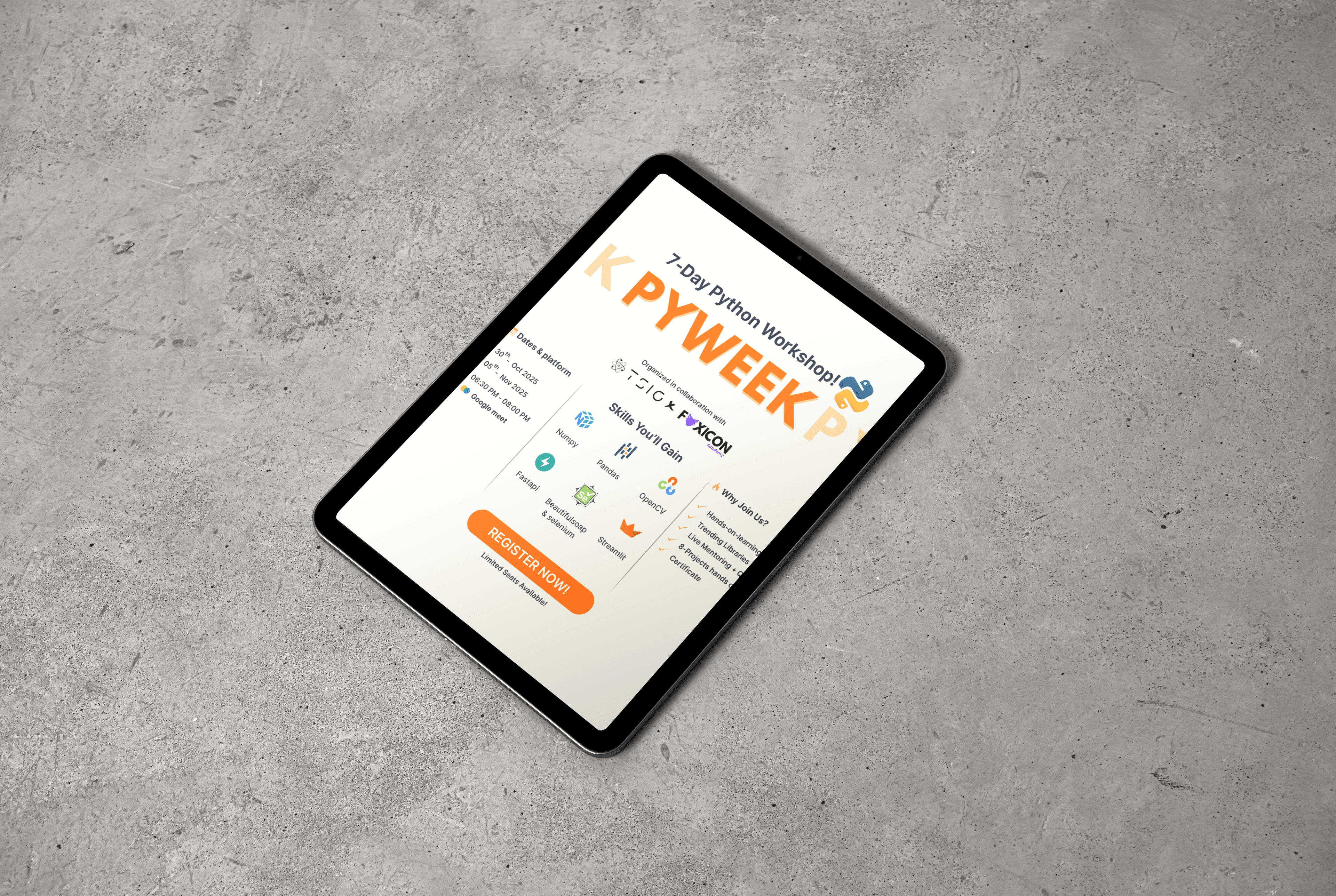 Pyweek Social Networking Application UI/UX